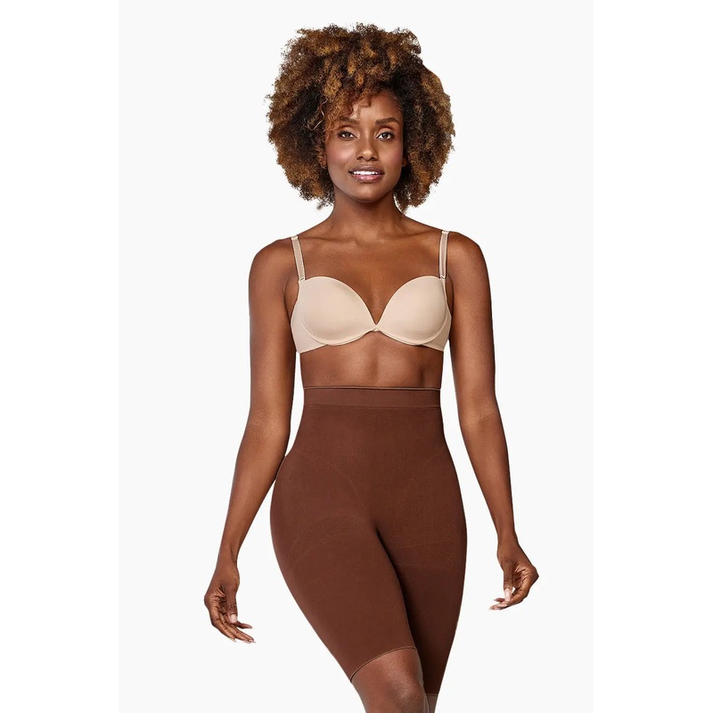 CURVEEZ Thigh Shaper Second Skin Pure Chocolate XS