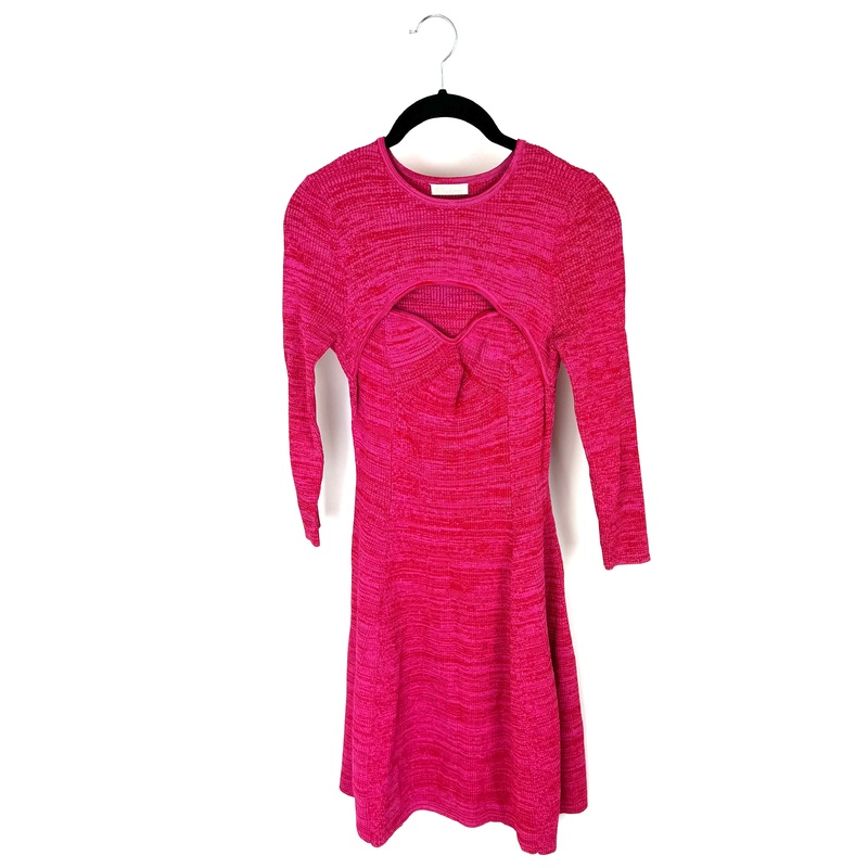 Hot Pink Red Knit Dress – Size 4
