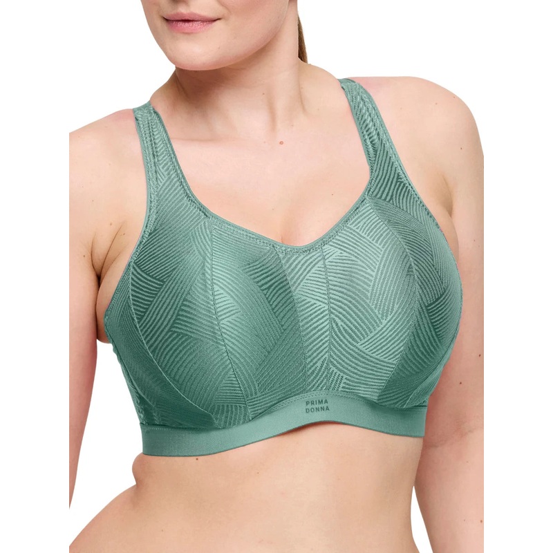 Prima Donna The Game Padded Racerback Sports Bra 32E Sage