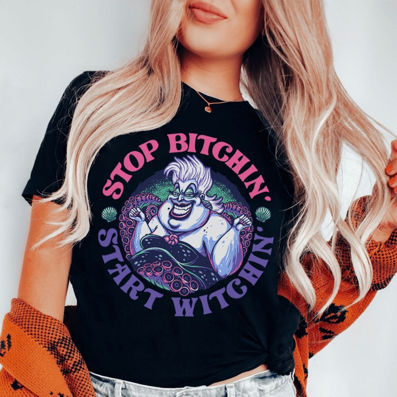Stop Bitchin’ Start Witchin’ Tee Black S