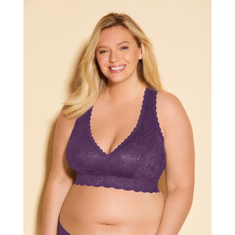 Ultra Curvy Racie Racerback Bralette Zaadi Purple XS