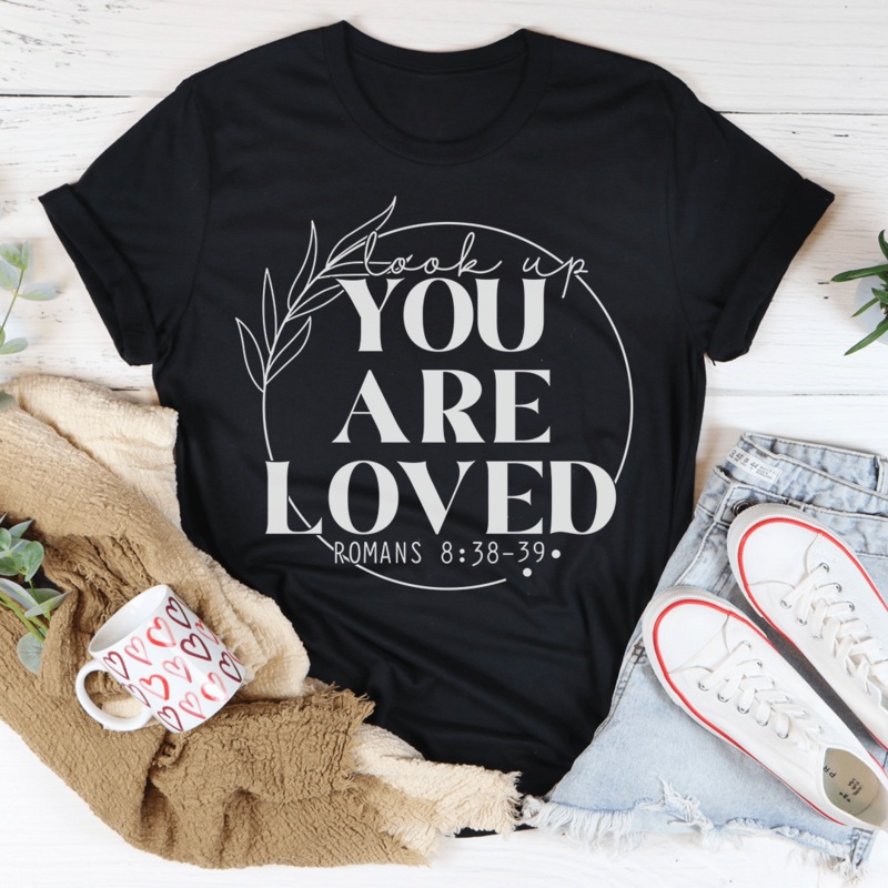 You Are Loved Tee Black Heather S