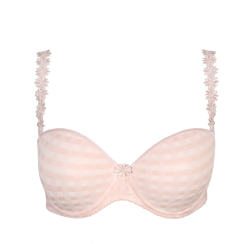 Avero Pearly Pink Padded Bra Strapless Pearly Pink 32A