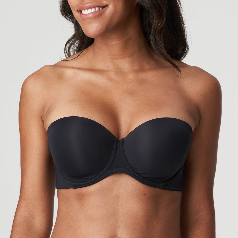 Figuras Charcoal Padded Bra Strapless Charcoal 32C