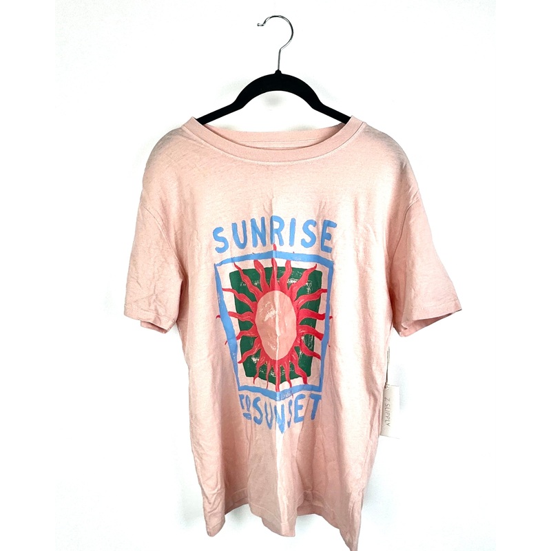 Pink Sunrise To Sunset Short Sleeve T-Shirt – Size 2/4