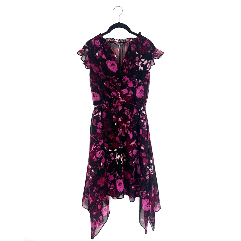 Purple Abstract Printed Dress- Size 2/4