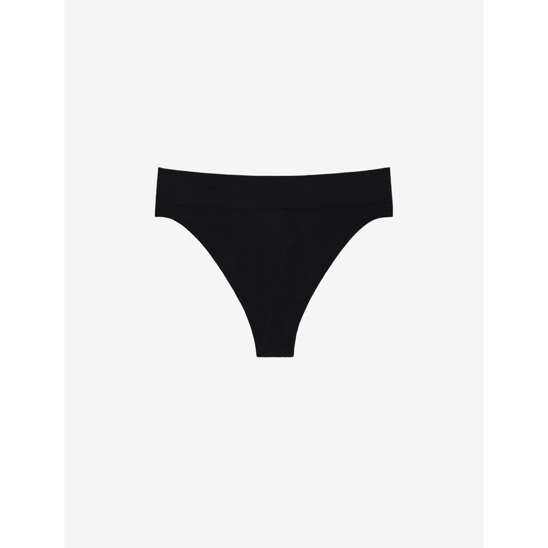 Seamless Cloud Cotton Thong black XS