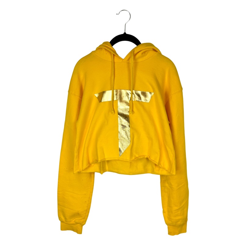 Yellow Cropped Hoodie – Size 4 and 6 Medium (Size 4)