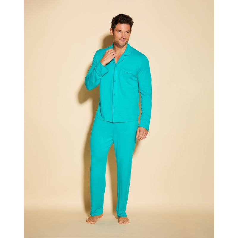 Conjunto De Pijama Para Hombre Clsico Con Camisa De Manga Larga Y Pantalones Andaman Sea/Andaman Sea S