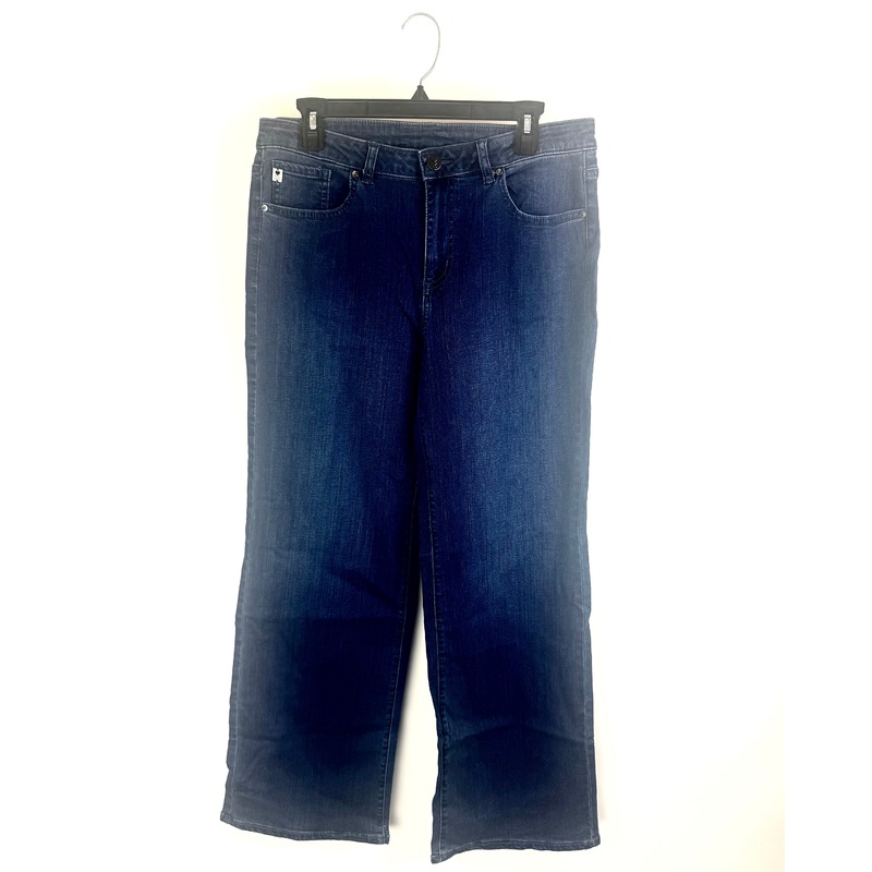 Deep Indigo Straight-Leg Jeans- Size 12