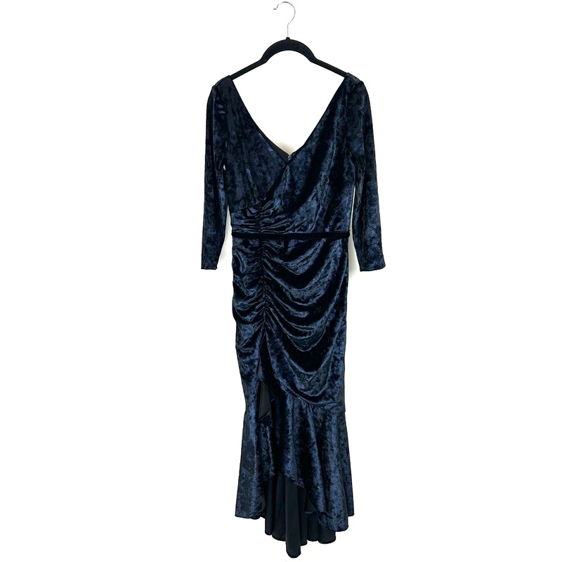 Navy Blue Midi Dress – Size 0