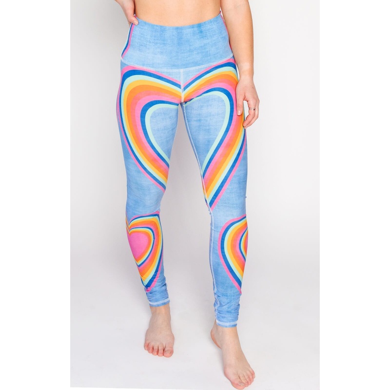 YD Legging – Rainbow Love XS Standard (28″)