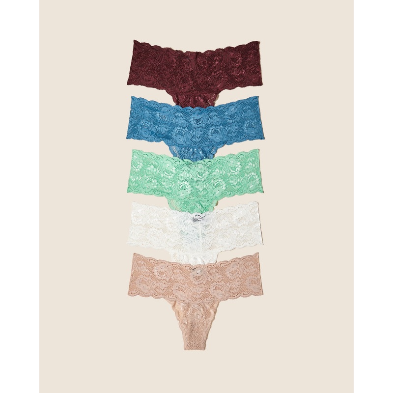 Comfie Tanga 5Er-Pack Malawi Vino Ghana Green Sette Moon Ivory S/M
