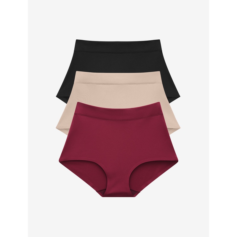 ComfortStretch Brief – 3 Pack black-taupe-syrah XS