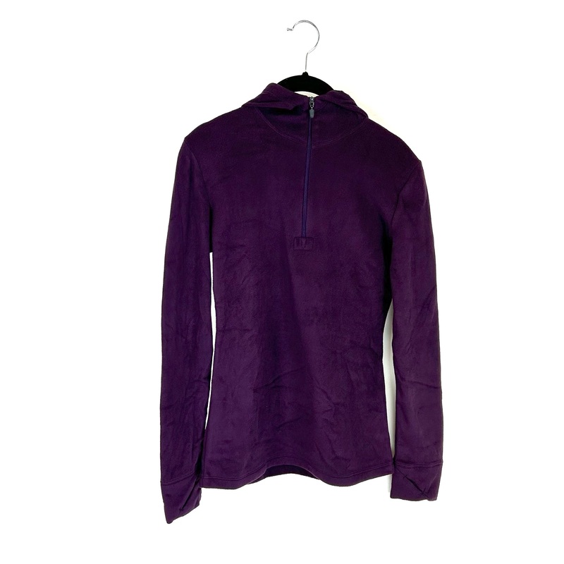Purple Quarter Zip Hooded Top – Size 2/4