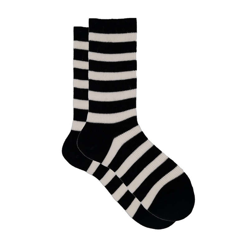 Ribecca Black/Cream Cashmere Socks Black/Cream One Size