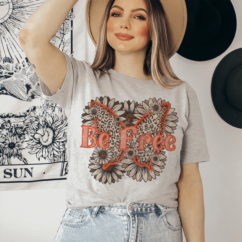Be Free Tee Athletic Heather S