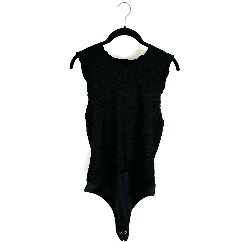 Black Sleeveless Bodysuit – Size 4/6