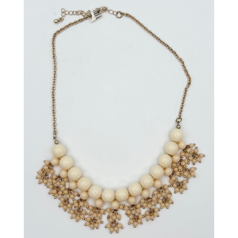 Gold Graduated Faux Pearl Necklace