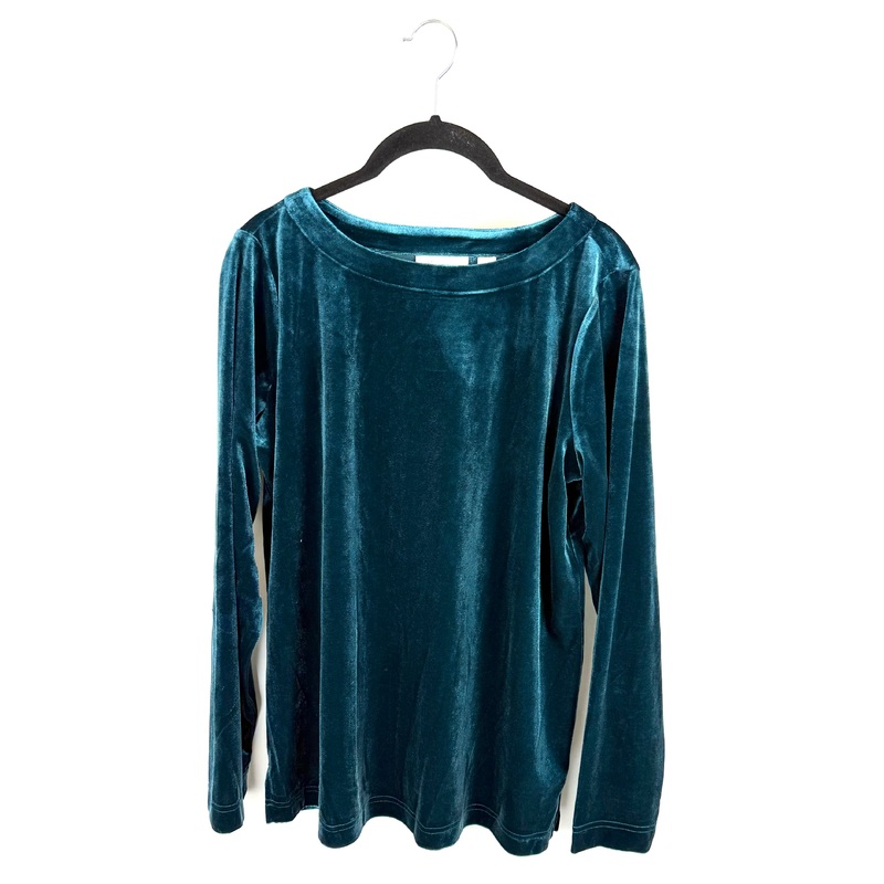 Dark Cyan Rounded Neck Top – Size 6/8