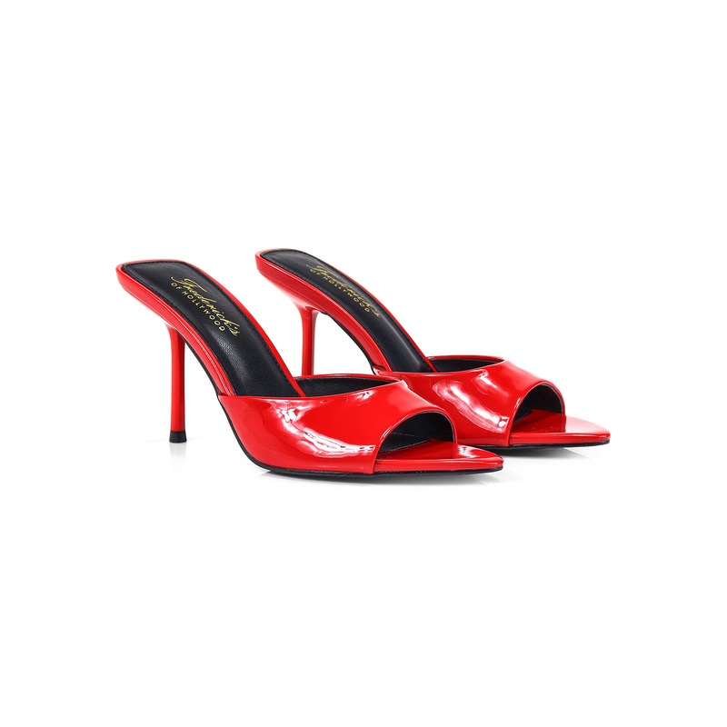 Shanya Mule Red 5.5