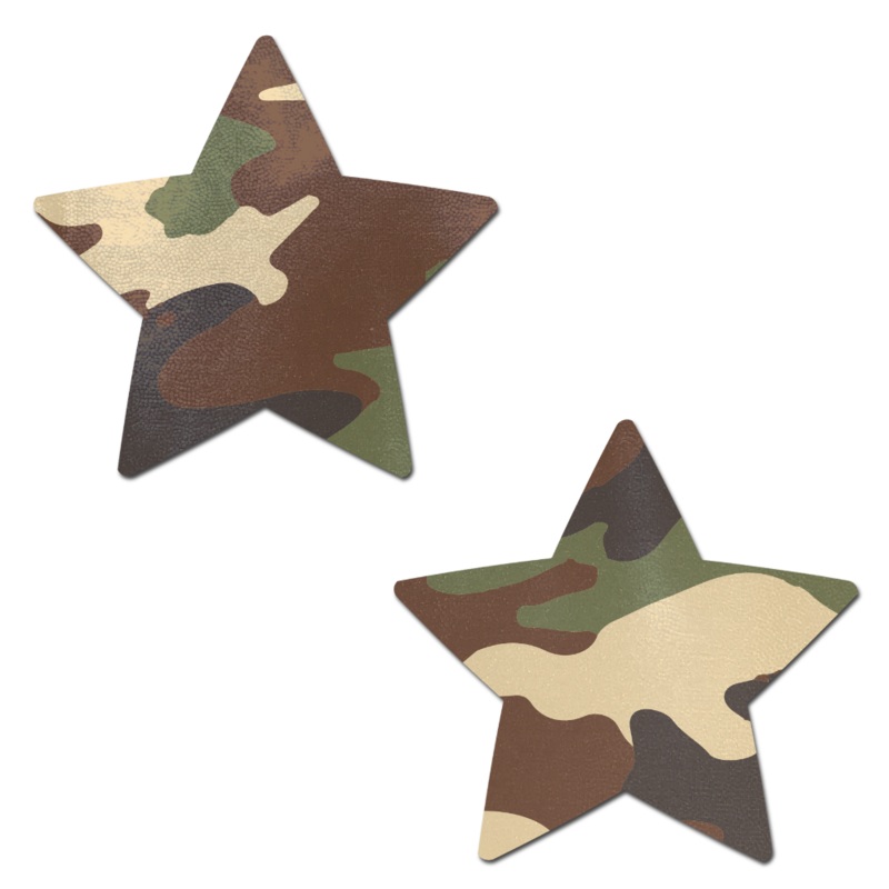 Star: Camouflage Star Nipple Pasties by Pastease