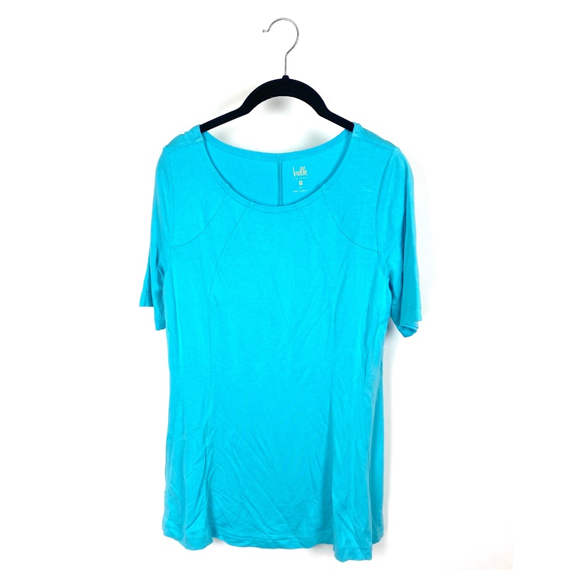 Teal Scoop Neck T Shirt – Small/Medium