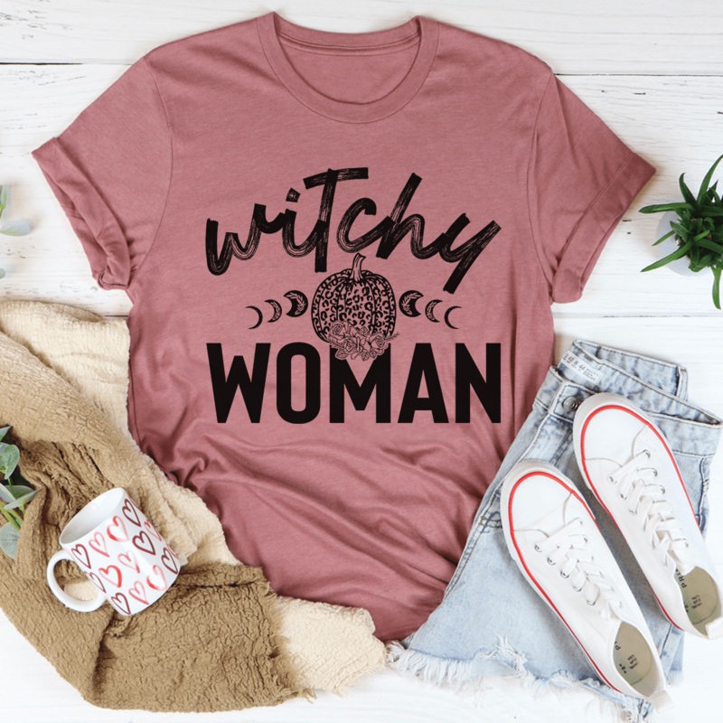 Witchy Woman Tee Mauve S