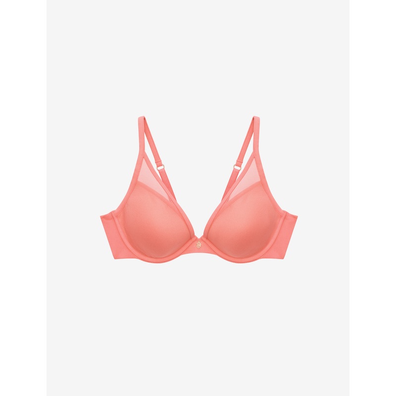 24/7 Classic Uplift Plunge Bra coral 32A
