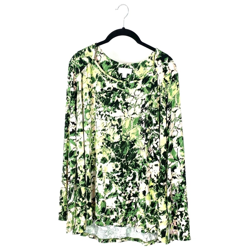 Green Abstract Long Sleeve – Medium/Large Medium