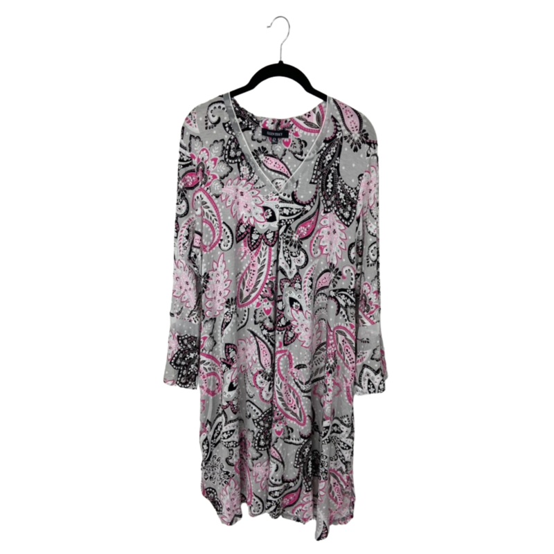 Pink Floral Nightgown – 1X