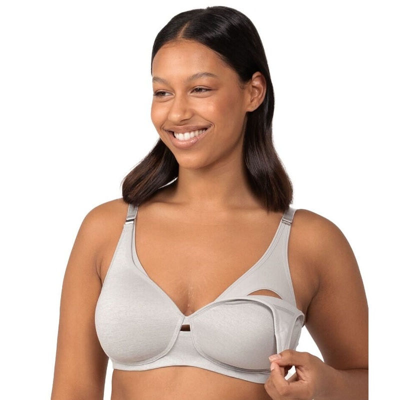 Triumph Gorgeous Maternity Padded Wire-free Bra – Grey 34C