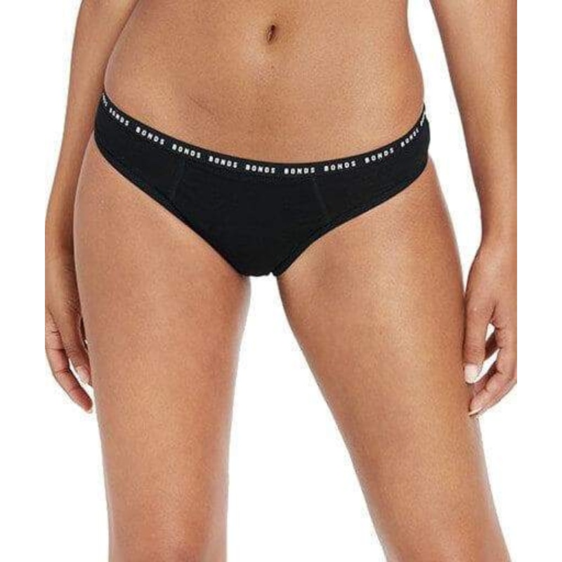 Bonds Bloody Comfy Moderate Period Bikini – Black XXS