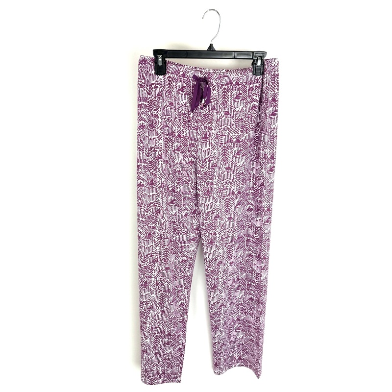 Purple And White Abstract Sweatpants – Size 6-8