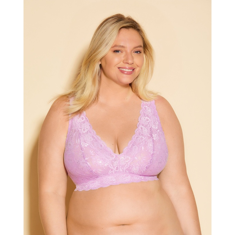 Ultra Curvy Plungie Longline Bralette Neela Flower XS
