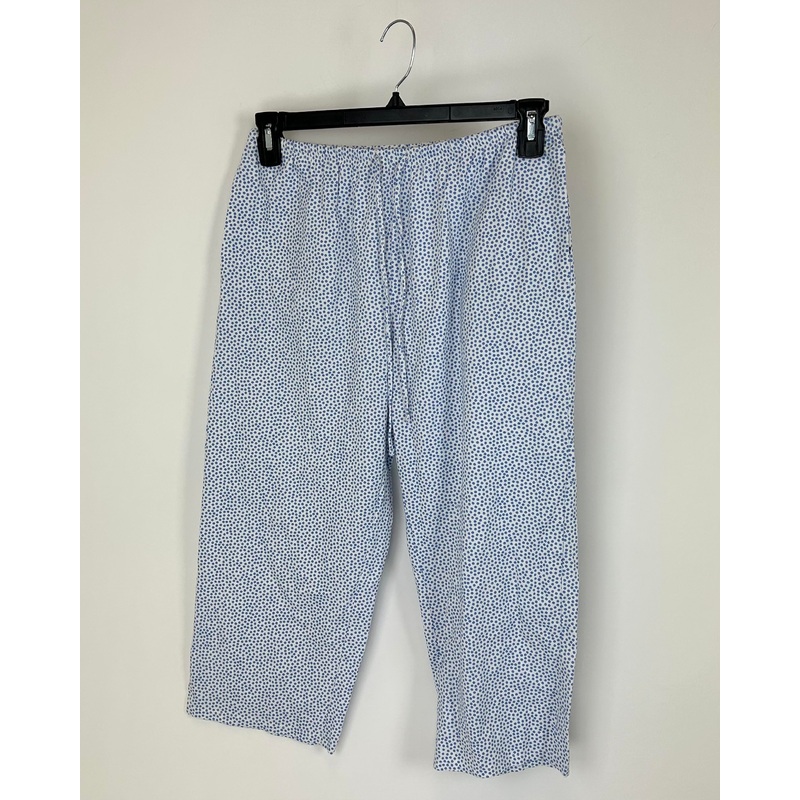 White And Blue Polka Dot Loungewear Pants – Size 4