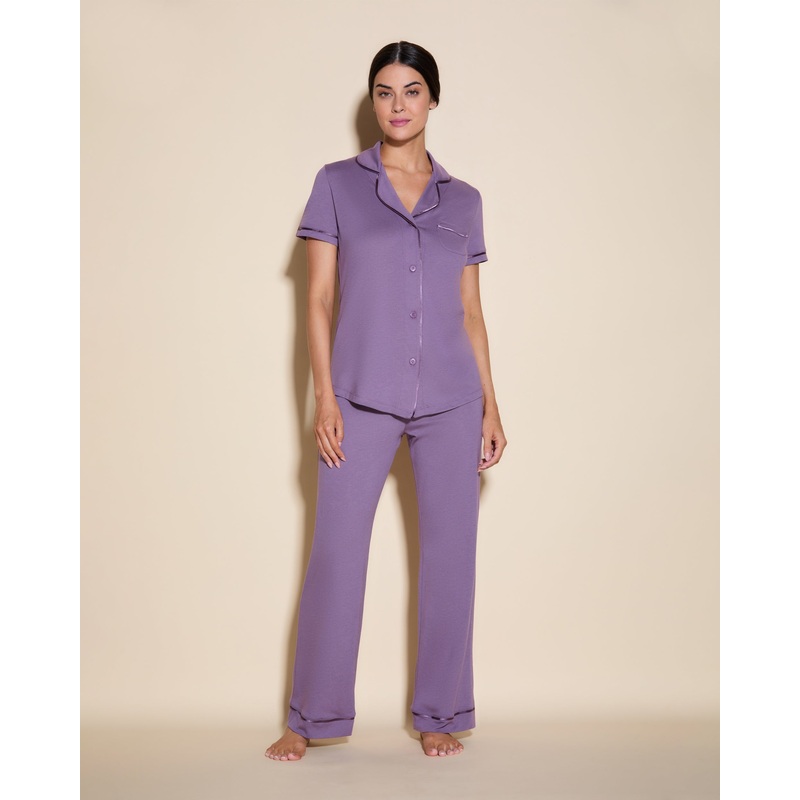 Short Sleeve Top & Pant Pajama Set Himalayan Sky/Himalayan Sky XS