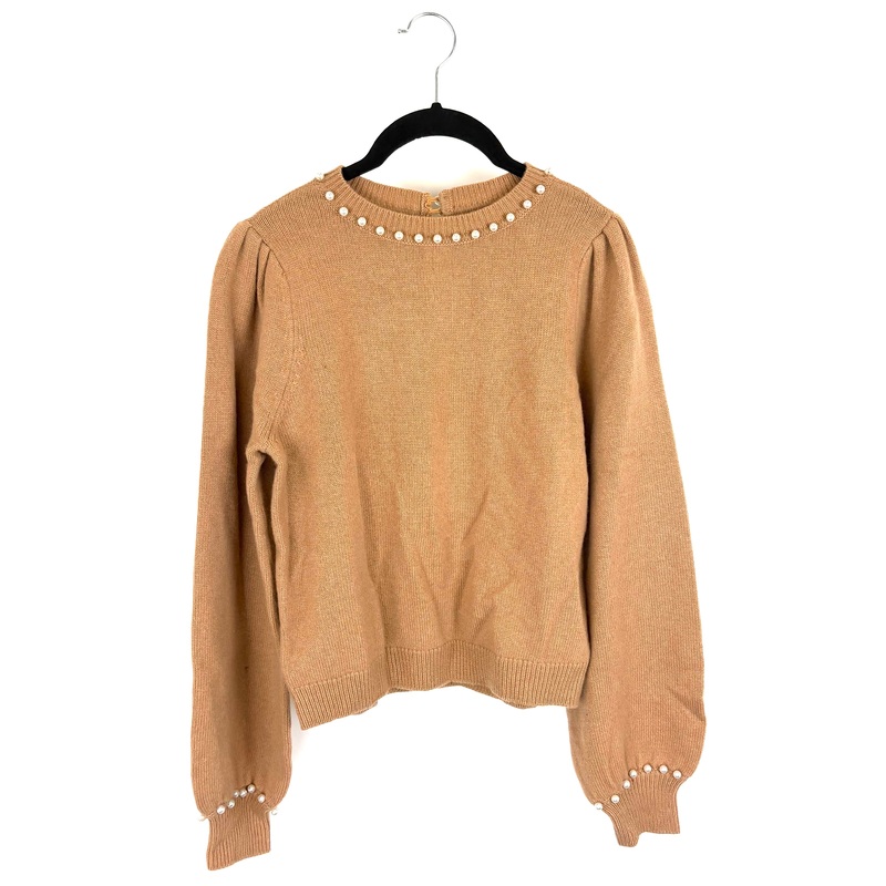 Tan Brown Knit Sweater – Extra Small