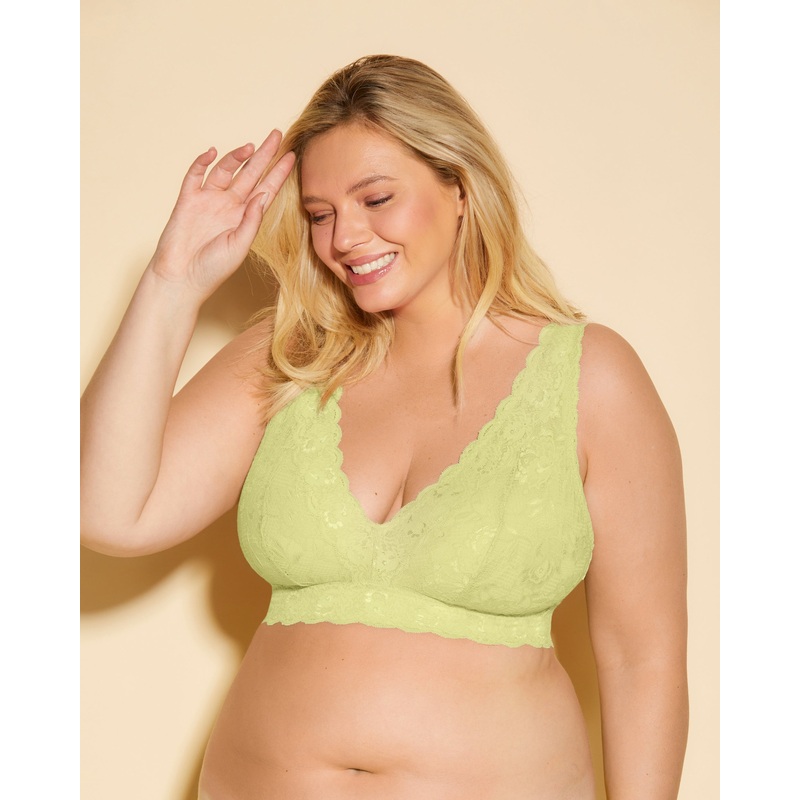Ultra Curvy Longline-Bralette Plungie Chakra Green XS