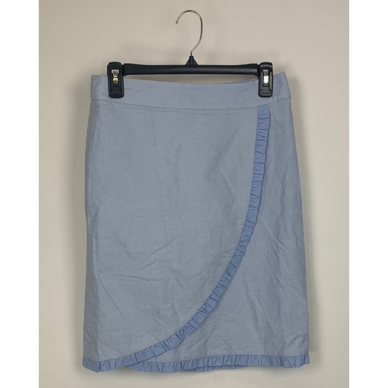 Light Blue Skirt With Ruffles – Size 4