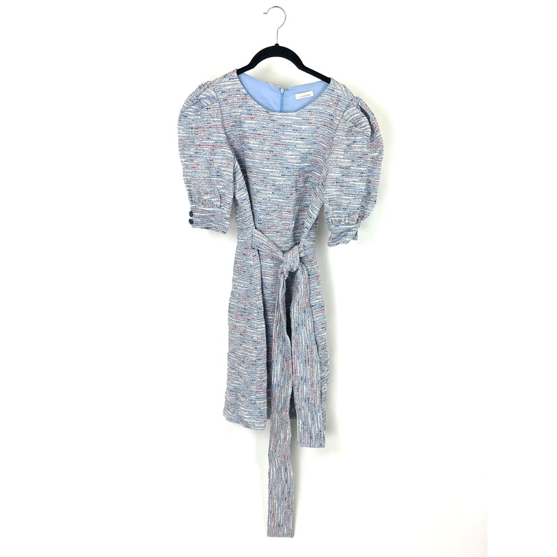 Tricolor Knit Tweed Dress – Size 4