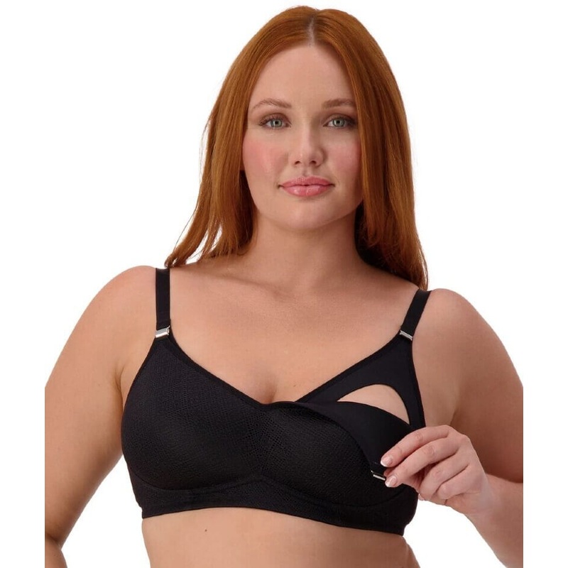 Triumph Amour Maternity Lace Padded Wire-free Bra – Black 32C
