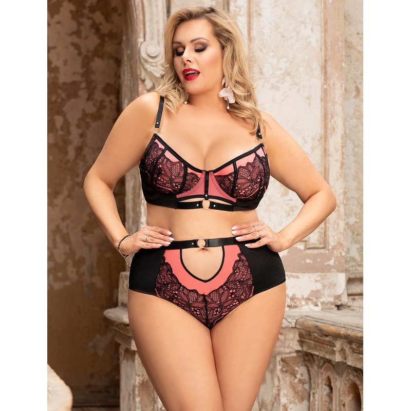 Abby Floral Bra & Panty Set Pink XS – S