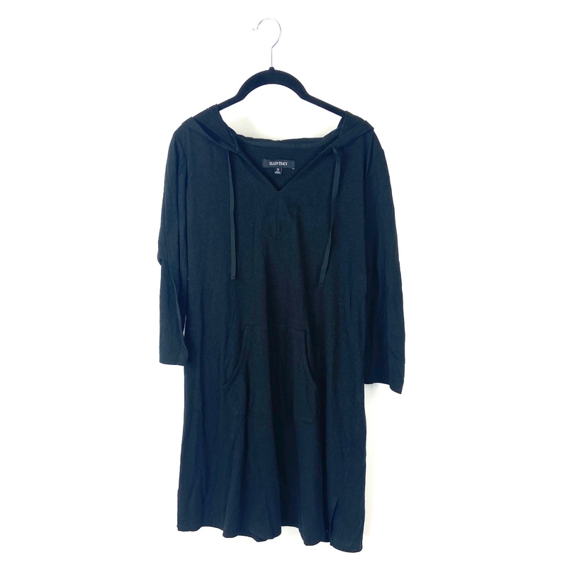 Black Hood T-shirt Dress – Small
