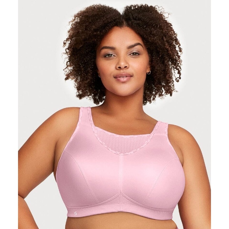 Glamorise No-Bounce Camisole Wire-free Sports Bra – Parfait Pink 34C