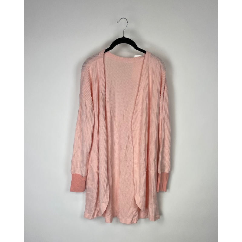 Light Pink Fleece Cardigan – Small and 1X Small