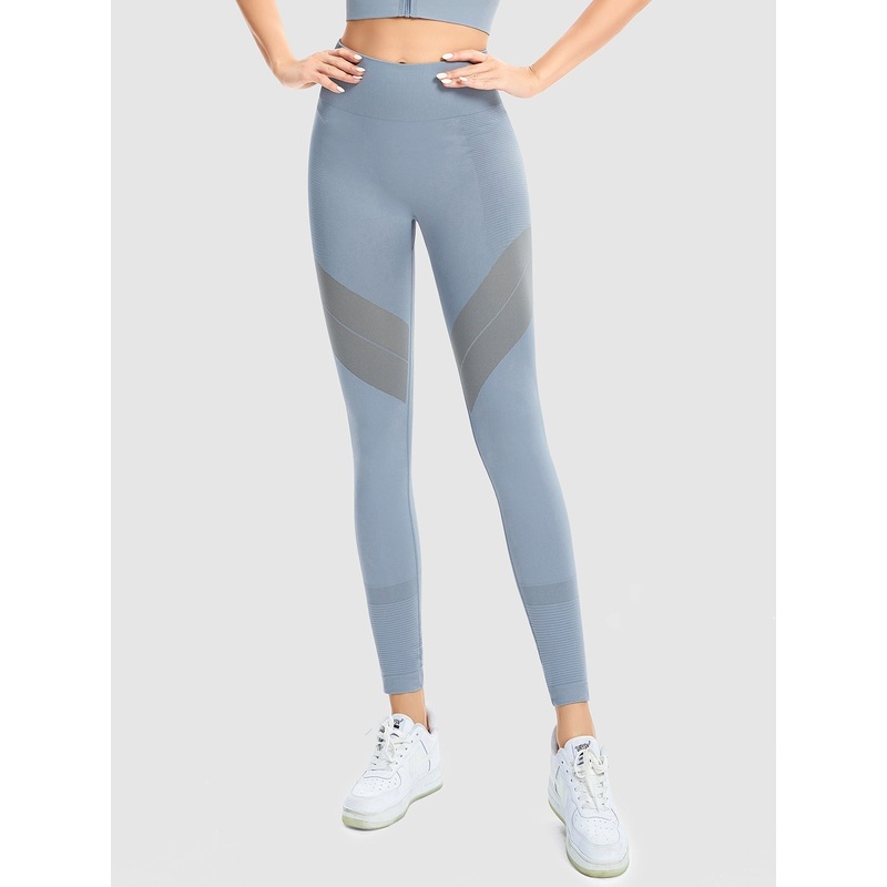 Women’s Tights High Waisted Yoga Pants Blue S