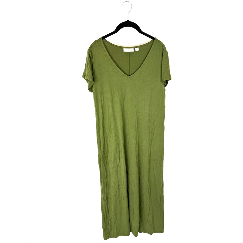Dark Green Short Sleeve Dress – Size 6/8