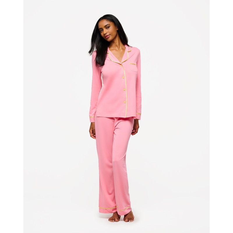 Ensemble Pyjama Haut  Manches Longues Et Pantalon Passiflora/Limoncello XS