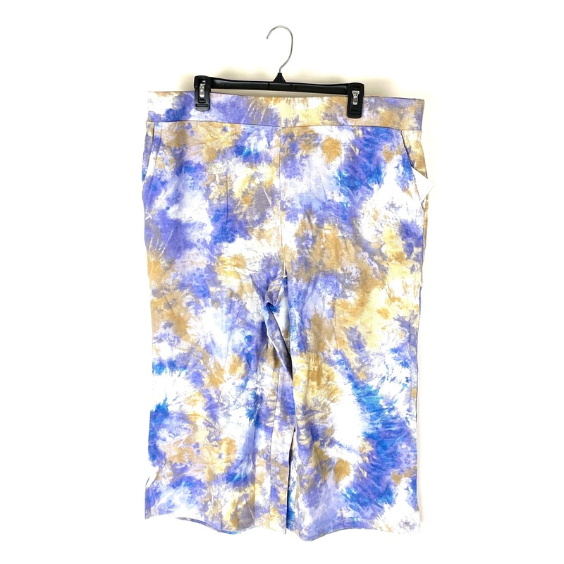 Purple Tie Dye Capri Leggings – 1X